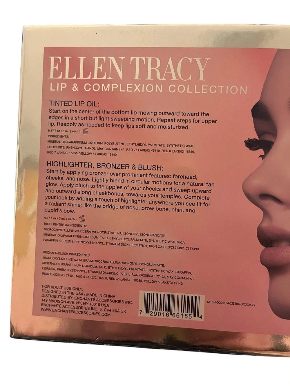 Ellen Tracy Lip & Complexion Collection - Set of 7 pieces